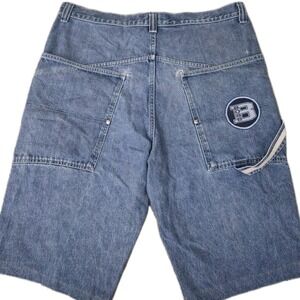 Vintage BOSS Baggy Jean Shorts Men's 40x34 Blue Grunge Skater Y2K Jorts